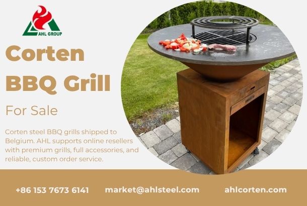 High Quality Corten BBQ Grills Delivered to Belgium